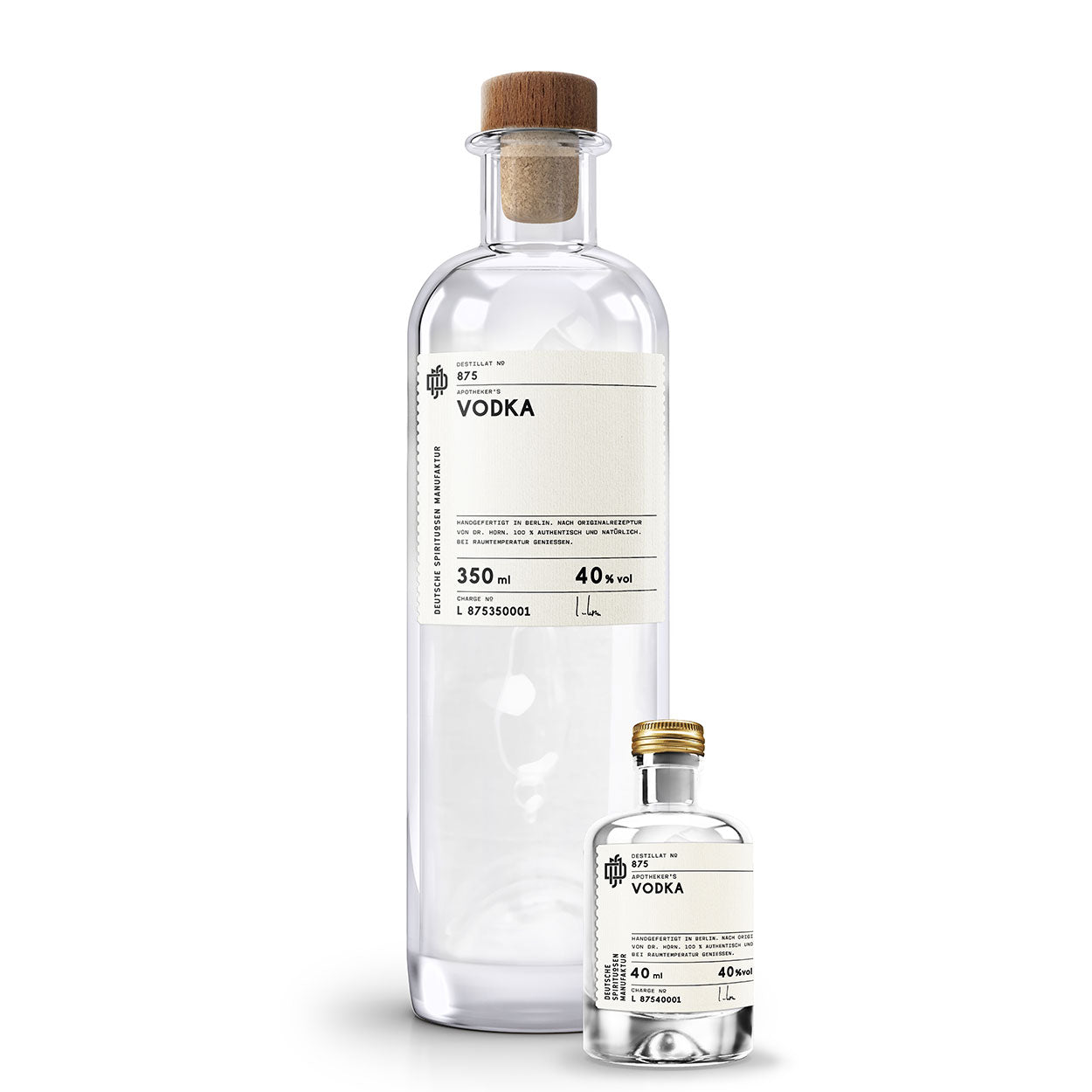 No 875 Apotheker’s Vodka - 350ml